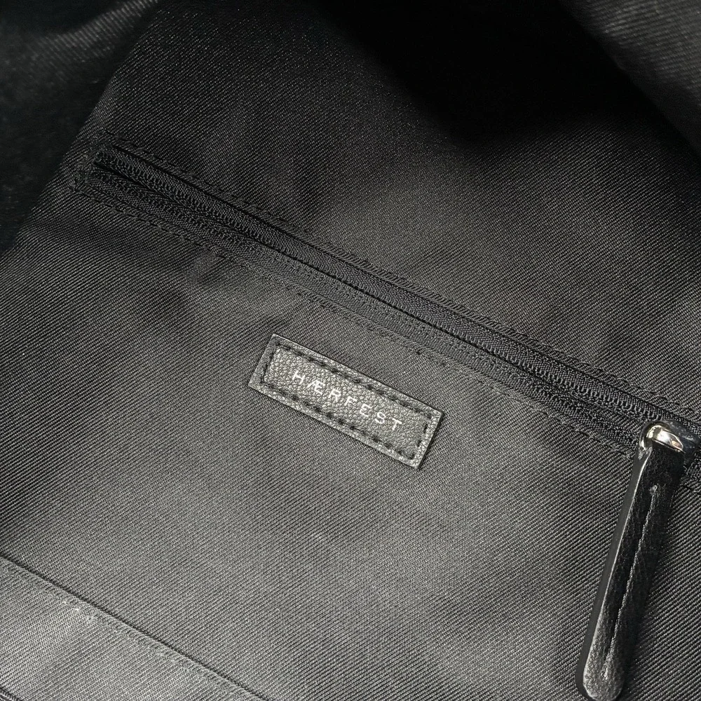 Haerfest x Mercedes-Benz Limited Edition Black Nylon Leather Travel Backpack